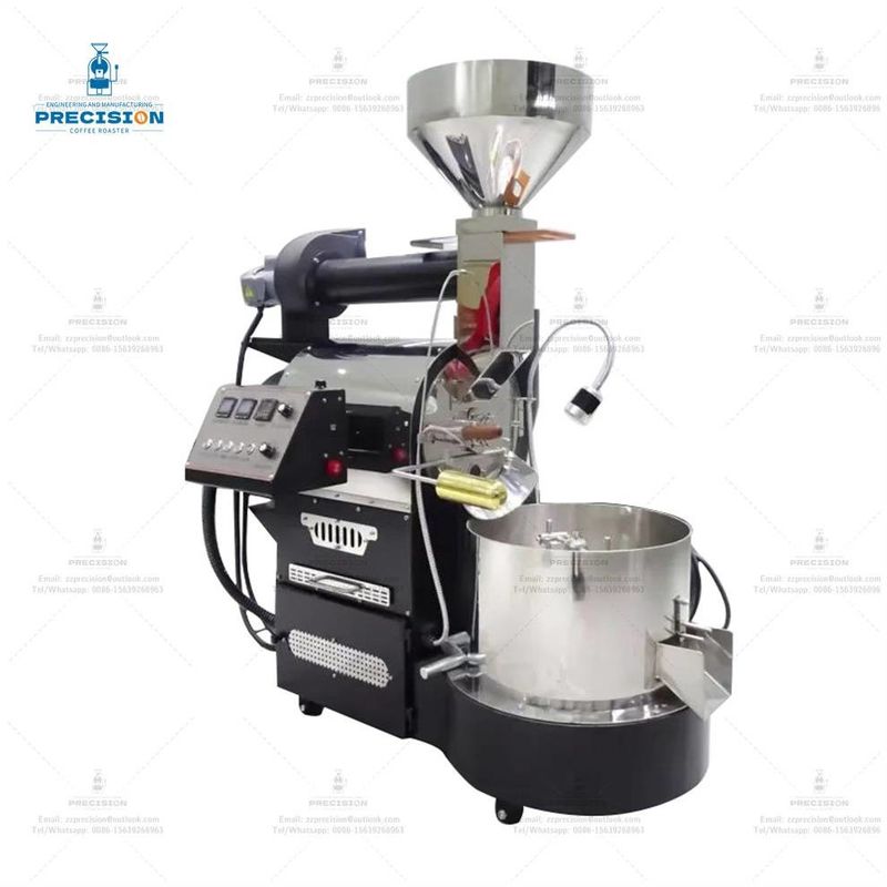 स्टेनलेस स्टील इलेक्ट्रिक गैस प्रकार 5Kg 10Kg कॉफी रोस्टिंग मशीन कॉफी रोस्टर
