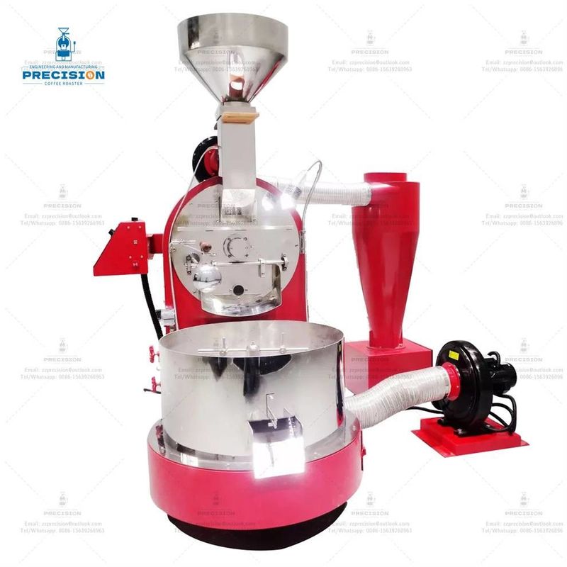 वाणिज्यिक स्टेनलेस स्टील इलेक्ट्रिक गैस प्रकार 5Kg 10Kg कॉफी रोस्टिंग मशीन कॉफी रोस्टर