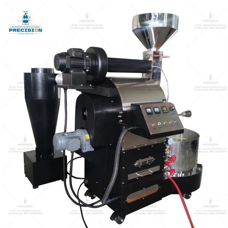 स्टेनलेस स्टील इलेक्ट्रिक गैस प्रकार 5Kg 10Kg कॉफी रोस्टिंग मशीन कॉफी रोस्टर