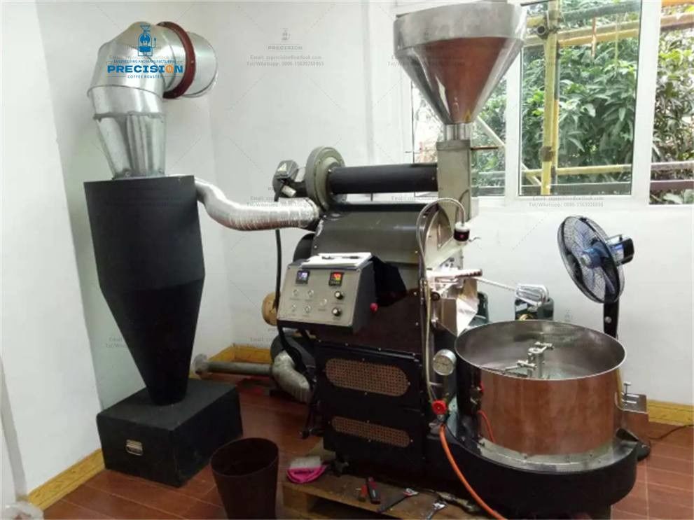वाणिज्यिक औद्योगिक स्वचालित 20Kg 30Kg 60Kg मल्टी बर्नर इन्फ्रारेड गैस इलेक्ट्रिक कैफे अखरोट कॉफी बीन्स रोस्टर मशीन